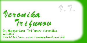 veronika trifunov business card